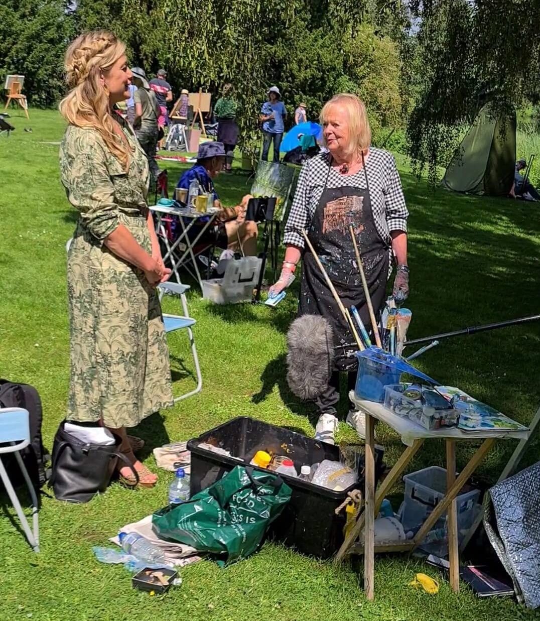 Kate Bryan interviewing Jan Rawnsley on Sky Arts